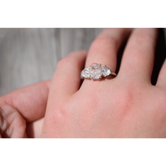 Engagement Ring, Raw Diamond Ring, Diamond Ring, uncut engagement ring, … - Picture 2 of 4